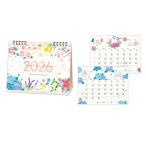 ショッピング卓上カレンダー 花とすごす季節【卓上カレンダー 2026／なかにしいずみ】　六曜・二十四節気付き　YDC-845-520　 株式会社日本ホールマーク