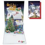  поздравительная открытка Mini солнечный ta pop up карта Рождество карта xc-1000125019 зима искусство принт Japan 