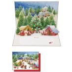  поздравительная открытка Mini солнечный ta pop up карта Рождество карта xc-1000125030 зима искусство принт Japan 