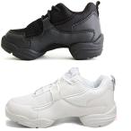 ダンスシューズ アメリカ【カペジオ】社 通気性 速乾性に優れた ダンス 用 スニーカー チアなど (ブラック 6.5M)