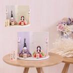  кукла hinaningyo compact под дерево включая кукла hinaningyo родители . украшение Maar фиолетовый цвет .. японская бумага ширма ширина 27cmtipi серии 