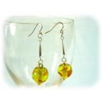Yahoo! Yahoo!ショッピング(ヤフー ショッピング)とんぼ玉ピアス・イヤリング【黄緑色】