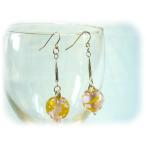 Yahoo! Yahoo!ショッピング(ヤフー ショッピング)とんぼ玉ピアス・イヤリング【桃色】