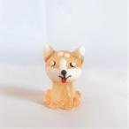 Yahoo! Yahoo!ショッピング(ヤフー ショッピング)ガラス細工　いぬ　動物　インテリア雑貨　置物　ミニチュア　【子犬 お座りB（茶）】