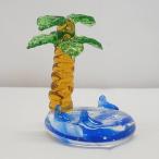 Yahoo! Yahoo!ショッピング(ヤフー ショッピング)ガラス細工　水族館　海　インテリア雑貨　ミニチュア　置物【ヤシの木フィールド】