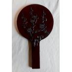  серп . гравюра ручное зеркало . размер угол рука ветка слива 