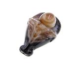 天眼石アイアゲート牛牛頭丑年ペンダントトップペンダント牛頭彫り彫刻品お守り...