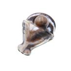 天眼石アイアゲート牛牛頭丑年ペンダントトップペンダント牛頭彫り彫刻品お守り...