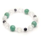 ブレスレットアイオライトアマゾナイト天然石パワーストーンポジティブ気持ちを...