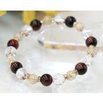 ブレスレットレッドタイガーアイゴールドルチル金針水晶水晶ブレスレットパワー...