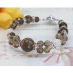 ブレスレットスモーキークォーツ煙水晶水晶パワーストーン天然石