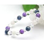 ブレスレットアメジストカイヤナイトムーンストーン水晶ブレスレットカヤナイト...