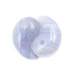 AAA級ブルーレースアゲート勾玉粒...