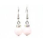 ピアスピンクカルサイトピアス天然石パワーストーンピアスピンクカルサイトアク...