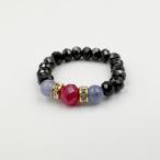 リングルビー指輪ブラックスピネルタ...