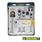 SIGNET 34744 4PC スイベルSIGNETレンチセット(MM)