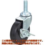 ＴＲＵＳＣＯ　ねじ込み導電性ゴムキャスター　スチール金具　自在Ｓ付　Φ７５