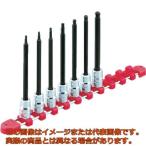 ＫＴＣ　９．５ｓｑ．ロングヘキサゴンビットソケットセット［９コ組］