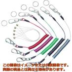 スーパー　安全ロープ（ステンレスワイヤー芯）ダイレクトキャッチフック付　レッド　１ｋｇ用