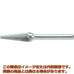 ＴＲＵＳＣＯ　超硬バー　テーパー先丸型　Φ９．５（１４°）Ｘ刃長２７Ｘ軸６　ダブ