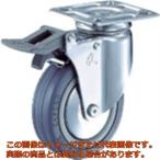 ハンマー　旋回式ゴム車輪（ナイロンホイール・ボールベアリング）１００ｍｍ　トータルロック