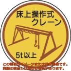 ユニット　作業管理ステ床上操作式クレーン５ｔ以上　ＰＰステッカ　３５Ф　２枚入