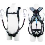 ツヨロン TSUYORON スマートハーネス ツインランヤード付き 伸縮式ノビロン(BK) 黒 Mサイズ TH-SM510-2NV93SV-OT-BL