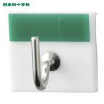 日本緑十字社 キーハンガー 緑 30×33mm 裏面テープ付 アクリル製 キーハンガー1R(10) (1個) 302010