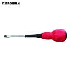 平井工具 BROWN クッション電工ドライバー (1本) D-6060-6.3-100