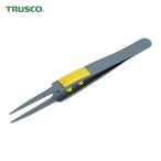 トラスコ TRUSCO ラバーグリップ付ピンセット 非粘着タイプ 120mm 先丸型 (1本) TSP-226