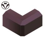 マサル工業 SFMD09 ニュー・エフモール付属品 デズミ 0号 チョコ (1個)