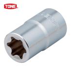 TONE トネ 3TX-E07 E型トルクスソケット 呼びNo.E7 差込角9.5mm (1個)