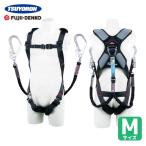 ツヨロン TSUYORON スマートハーネス ツインランヤード付き 伸縮式ノビロン(BK) 黒 Mサイズ (1本) THSM510-2NV93SV-OT-BLKM-2R23BX