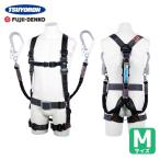 ツヨロン 藤井電工 飛燕ハーネス 胴ベルト付き ツインランヤード付き 伸縮式ノビロン（BK） ダークグレー Mサイズ (1本) 品番：TH-506-2NV93SV-OT-DG-M-2R23-BX