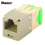 パンドウイット PANDUIT CJT688TGIG カテゴリ6 モジュラージャック(細径タイプ) TGタイプ 28・30AWG ライトグレー (1個)