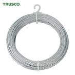 ショッピングTRUSCO トラスコ TRUSCO メッキ付ワイヤーロープ Φ9mm×20m (1巻) 品番：CWM-9S20