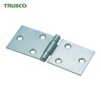 トラスコ TRUSCO スチール製横長蝶番 三価クロムメッキ仕上げ 全長38mm(4個入) (1袋) 415-38UNCR