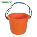 トラスコ TRUSCO ハードプラバケツ 14L オレンジ色 (1個) THB-14-OR