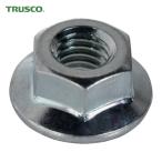 トラスコ TRUSCO フランジナットセレート付 三価白 M6(10×13) 180個入 ヘキサゴンパック (1缶) S094-0006