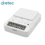 dretec タイムアップ2 ホワイト(1個) 品番：T-580WT