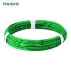 トラスコ TRUSCO カラー針金 ビニール被覆タイプ グリーン #12 線径2.6mm 1kg (1巻) TCW-26GN