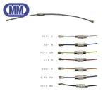 水本機械製作所 A-2977 キーワイヤーホルダー ワイヤー径1.5mm 全長110mm クリアー (1個)