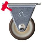 ハンマーキャスター 420R-UR25 固定式ウレタン車輪(ナイロンホイール)25mm (1個)