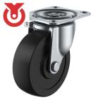 ユーエイ G-25R プレート式 自在 キャスター ゴム 車輪径25mm Gタイプ G型 取付寸法28×23 (1個)