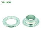 トラスコ TRUSCO 両面ハトメ アルミ 8mm 20組入 (ブリスターパック入) (1Pk) P-THP-A8