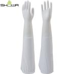 ショーワグローブ 腕カバー付手袋薄手 No240 ホワイト Lサイズ (1双) NO240-LW