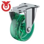 ユーエイ GR-25PC-G プレート式 固定 キャスター 緑ポリカーボネート 車輪径25mm Gタイプ GR型 取付寸法29×0 (1個)