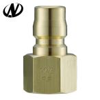 ナック NAC CTL01PF2 クイックカップリング TL型 真鍮製 オネジ取付用プラグ R1/8 (1個)