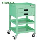 ショッピングTRUSCO トラスコ TRUSCO ツールワゴン ラビットワゴン 500X500 引出2段付 ヤンググリーン (1台) 品番：RBW-853X YG