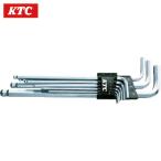KTC 京都機械工具 HL259SP ボールポイントL形ロング六角棒レンチセット(9本組) 対辺寸法1.5、2、2.5、3、4、5、6、8、10mm (1S)